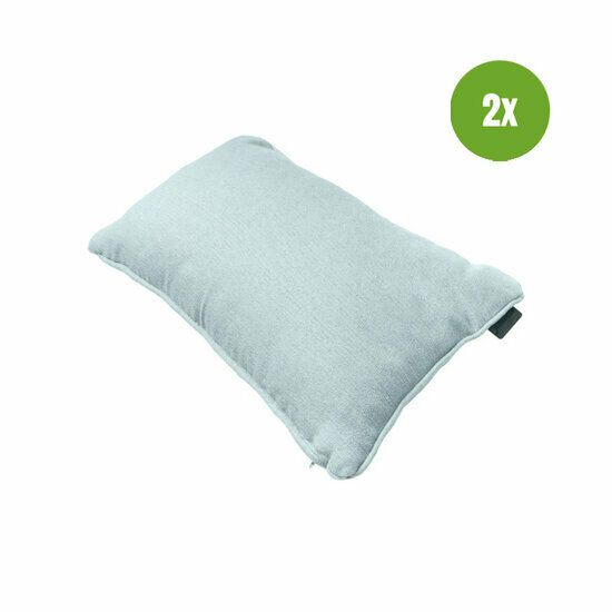 Sierkussen paspel ca.30x50cm Outdoor WR Napels azure 2 stuks