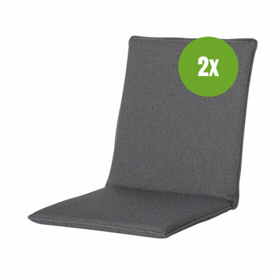 Stapelstoel kussen ca.97x49cm Outdoor Manchester grey 2 stuks