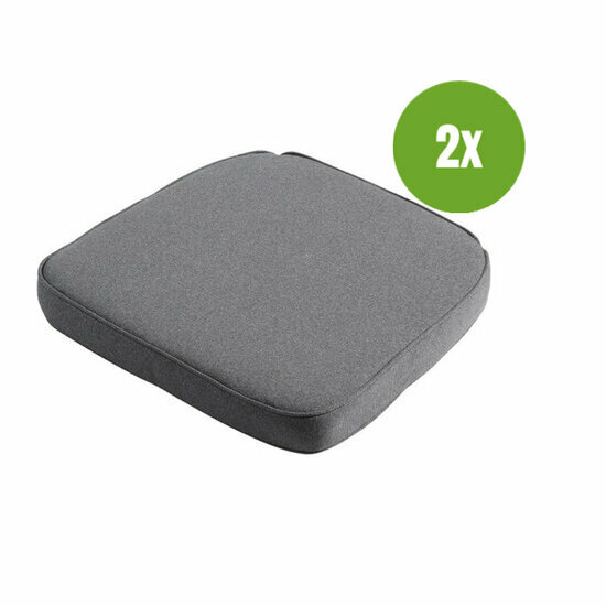 Wicker universeel ca.48x48cm Outdoor Manchester grey 2 stuks