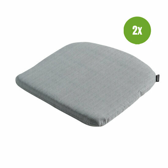 Zitkussen ca.46x48cm Basic grey 2 stuks
