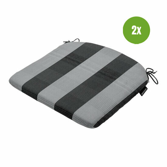 Zitkussen ca.46x48cm Alice grey 2 stuks