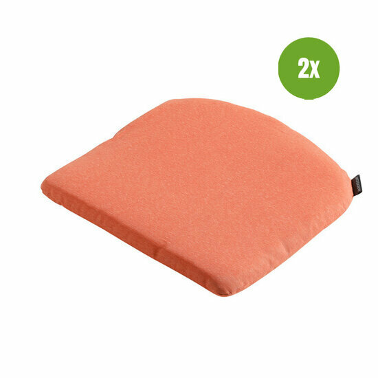 Zitkussen ca.46x48cm Panama flame orange 2 stuks
