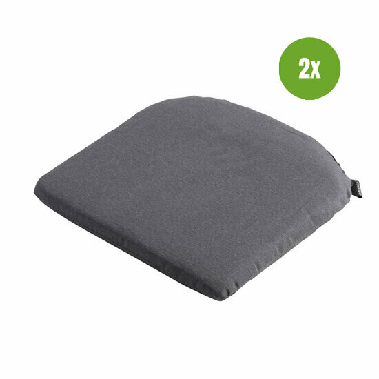 Zitkussen ca.46x48cm Panama grey 2 stuks