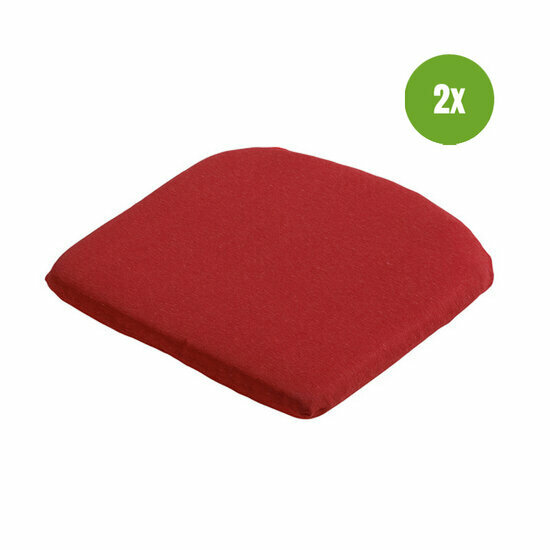 Zitkussen ca.46x48cm Panama brick red 2 stuks