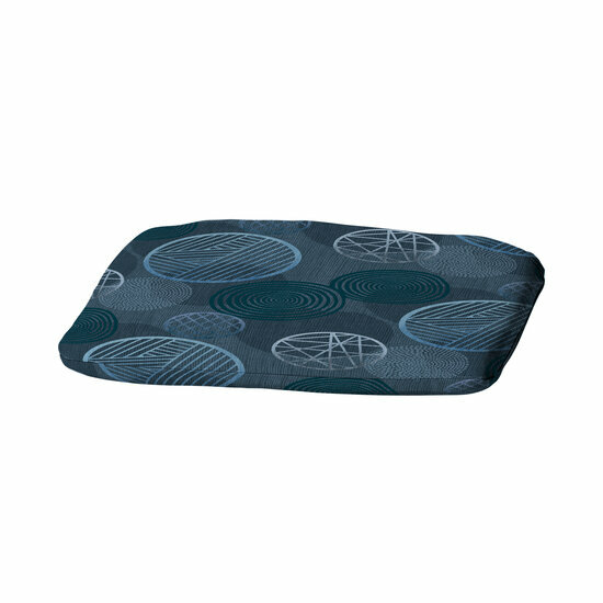 Zitkussen ca.46x48cm Circle blue 2 stuks