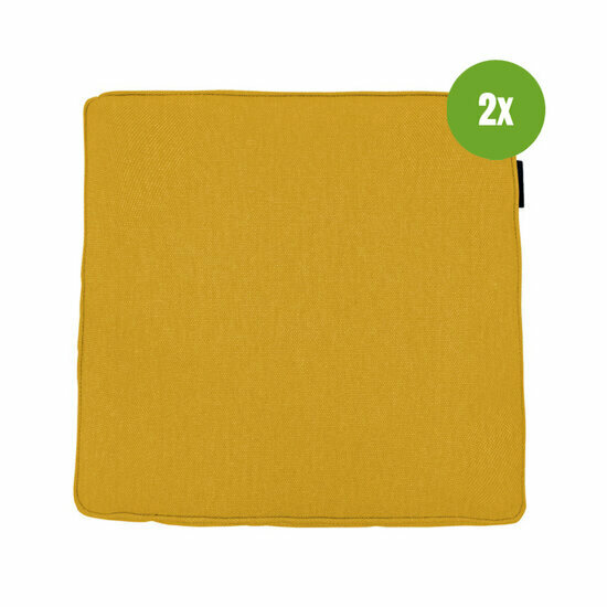 Luxe zitkussen ca.40x40cm Gold canvas eco+ 2 stuks