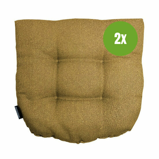 Wicker Flex ca.46x46cm Outdoor WR Napels mustard