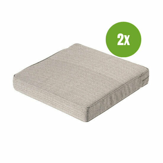 Lounge zitkussen ca.73x73cm Outdoor Richmond natural 2 stuks