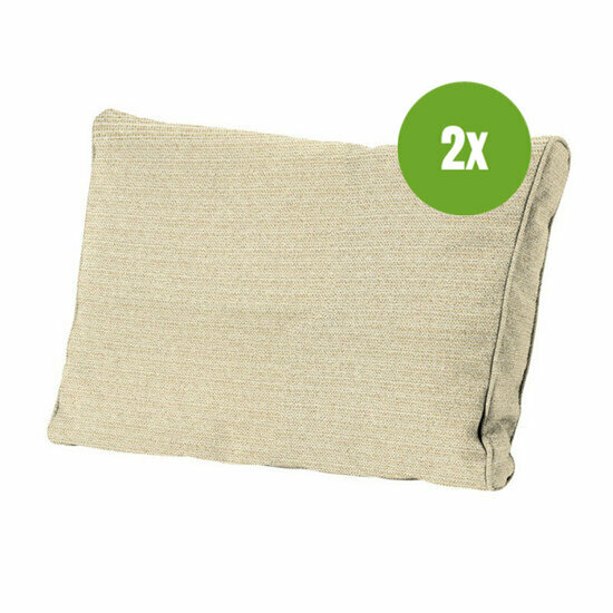 Lounge rugkussen ca.40x60cm Outdoor Richmond moss 2 stuks