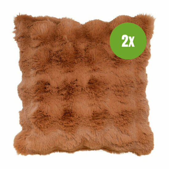 Sierkussen ca.45x45cm Bobbie terra