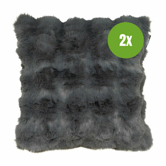 Sierkussen ca.45x45cm Bobbie grey