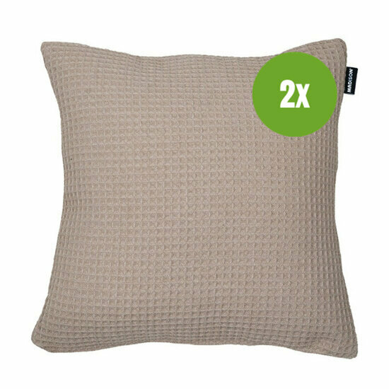 Sierkussen ca.45x45cm Moon caramel