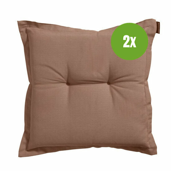 Zit universeel ca.50x50cm Panama mocca 2 stuks