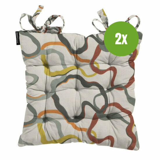Toscane kussen ca.46x46cm Blaze green 2 stuks