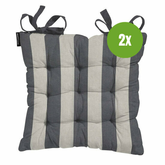 Toscane kussen ca.46x46cm Amora grey 2 stuks