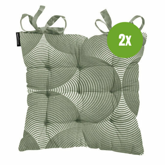 Toscane kussen ca.46x46cm O WR Napels rondo khaki