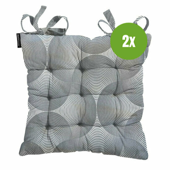 Toscane kussen ca.46x46cm O WR Napels rondo grey