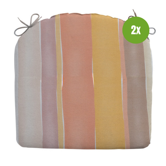 Zitkussen ca.46x48cm Nox mocca 2 stuks