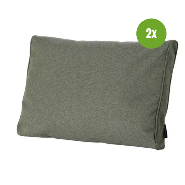 Lounge rugkussen ca.40x60cm Outdoor Manchester green 2 stuks