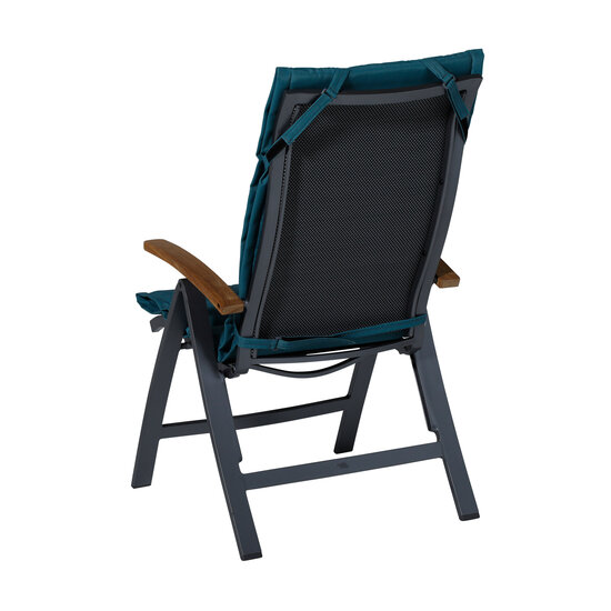 Kussen fiber de luxe ca.125x50cm Panama sea blue 2 stuks