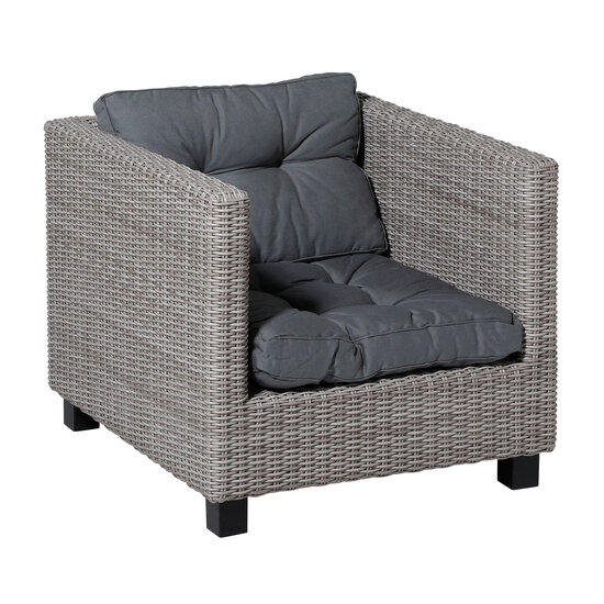 Florance zit ca.60x60cm Rib grey 2 stuks