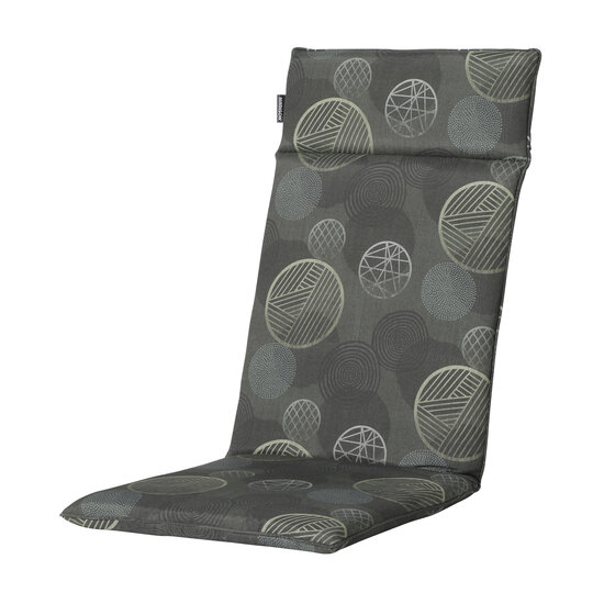 Kussen hoog universeel ca.120x50cm Circle green 2 stuks