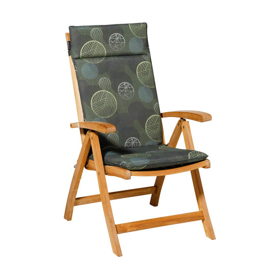 Kussen hoog universeel ca.120x50cm Circle green 2 stuks