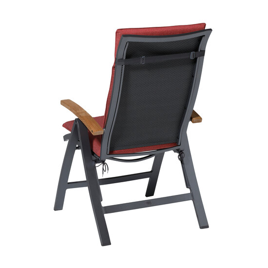 Kussen hoog universeel ca.120x50cm Outdoor Manchester red 2 stuks