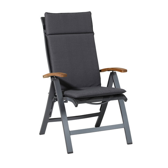 Kussen hoog universeel ca.120x50cm Outdoor Panama grey 2 stuks