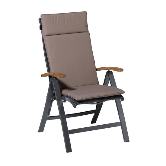 Kussen hoog universeel ca.120x50cm Outdoor Panama taupe 2 stuks