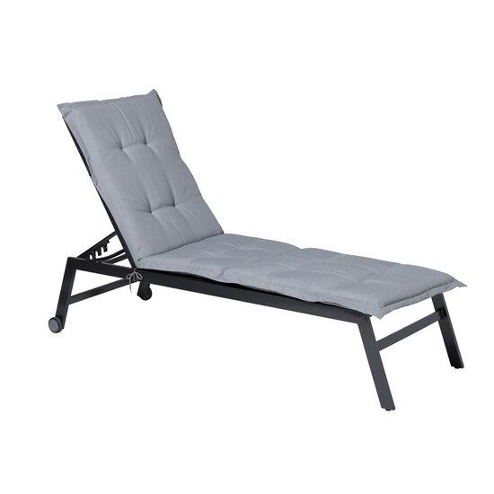 Ligbedkussen ca.200x65cm Panama light grey