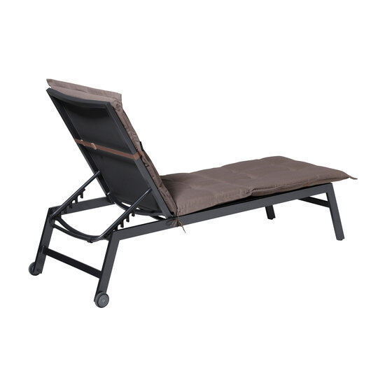 Ligbedkussen ca.200x65cm Panama taupe