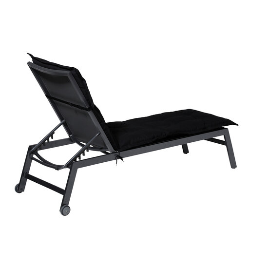 Ligbedkussen ca.200x65cm Panama black
