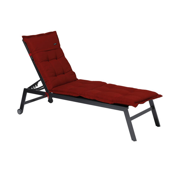 Ligbedkussen ca.200x65cm Rib red