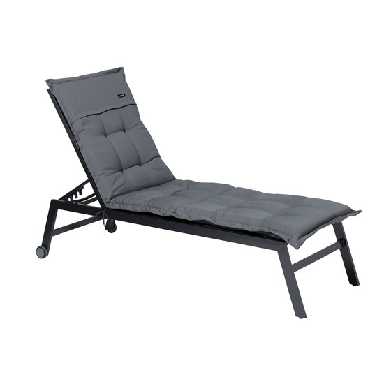 Ligbedkussen ca.200x65cm Rib grey