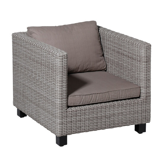 Lounge zit ca.60x60cm Basic taupe 2 stuks