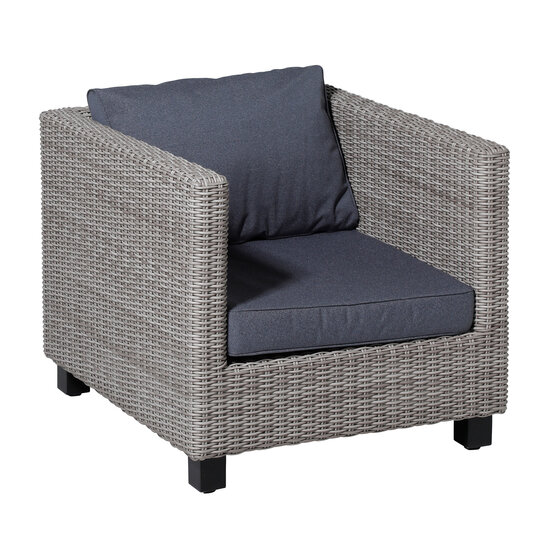 Lounge zitkussen ca.60x60cm Outdoor Manchester denim grey 2 stuks