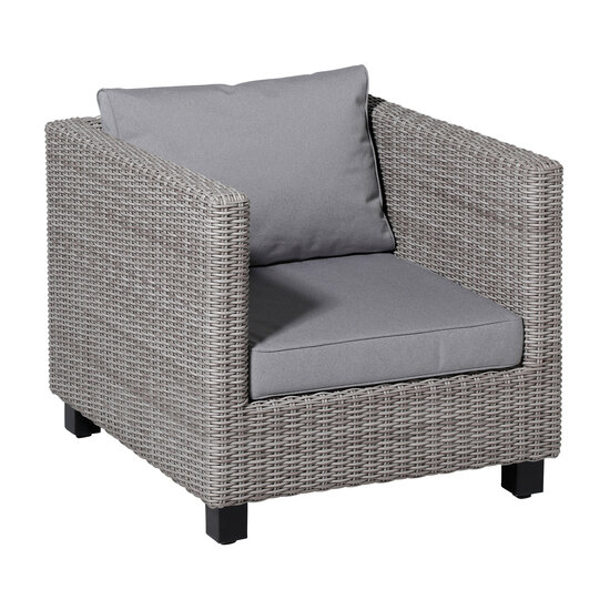 Lounge zitkussen ca.60x60cm Outdoor Manchester light grey 2 stuks