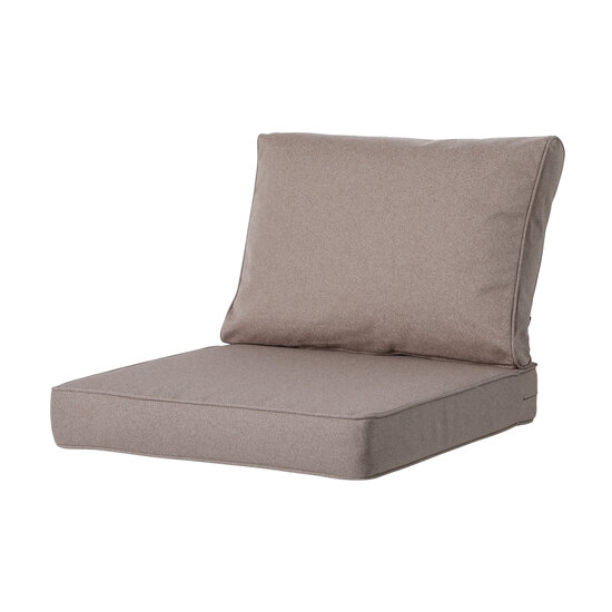 Lounge zitkussen ca.60x60cm Outdoor Manchester taupe 2 stuks