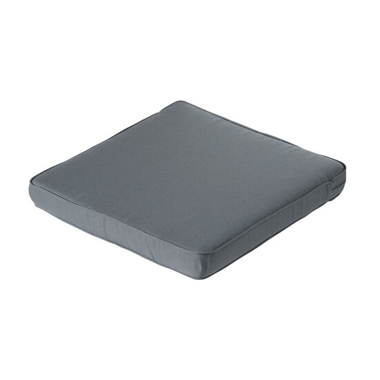 Lounge luxe ca.73x73cm Rib grey 2 stuks