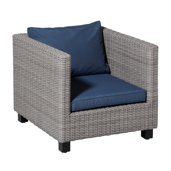 Lounge rug soft ca.40x60cm Outdoor Panama safier blue 2 stuks
