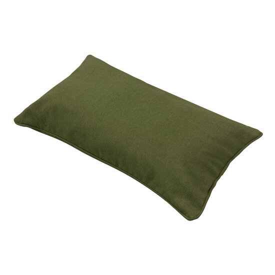 Sierkussen paspel ca.30x50cm Moss green canvas eco+ 2 stuks