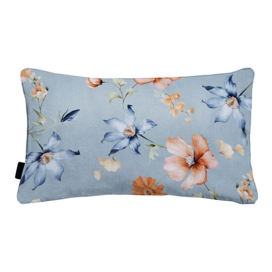 Sierkussen paspel ca.30x50cm Florina blue 2 stuks