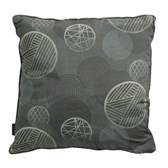 Sierkussen paspel ca.50x50cm Circle green 2 stuks