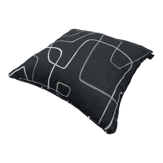 Sierkussen paspel ca.50x50cm Joah grey 2 stuks