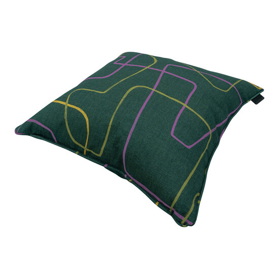 Sierkussen paspel ca.50x50cm Joah green 2 stuks