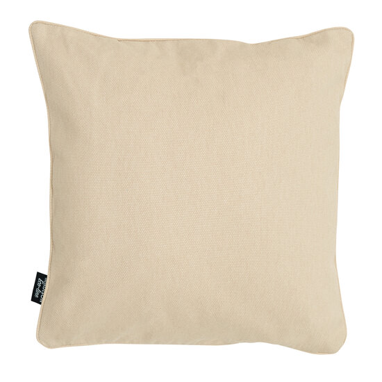 Sierkussen paspel ca.50x50cm Beige canvas eco+ 2 stuks