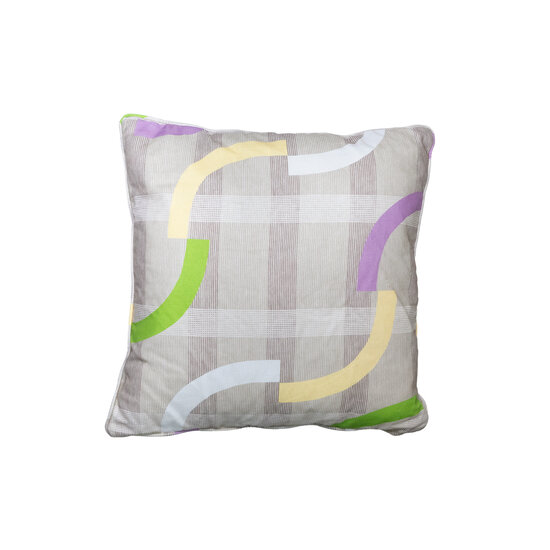 Sierkussen paspel ca.50x50cm Tess purple 2 stuks