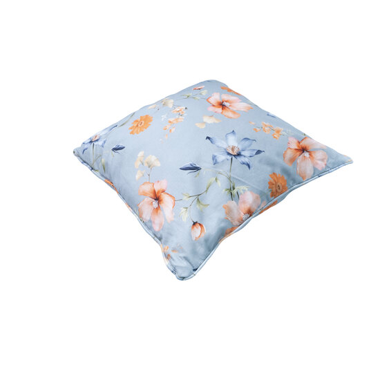 Sierkussen paspel ca.50x50cm Florina blue 2 stuks