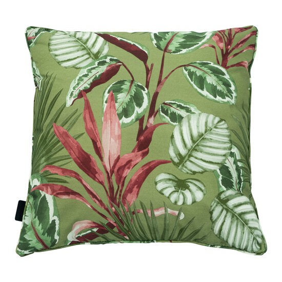 Sierkussen paspel ca.50x50cm Outdoor+ Cala green 2 stuks